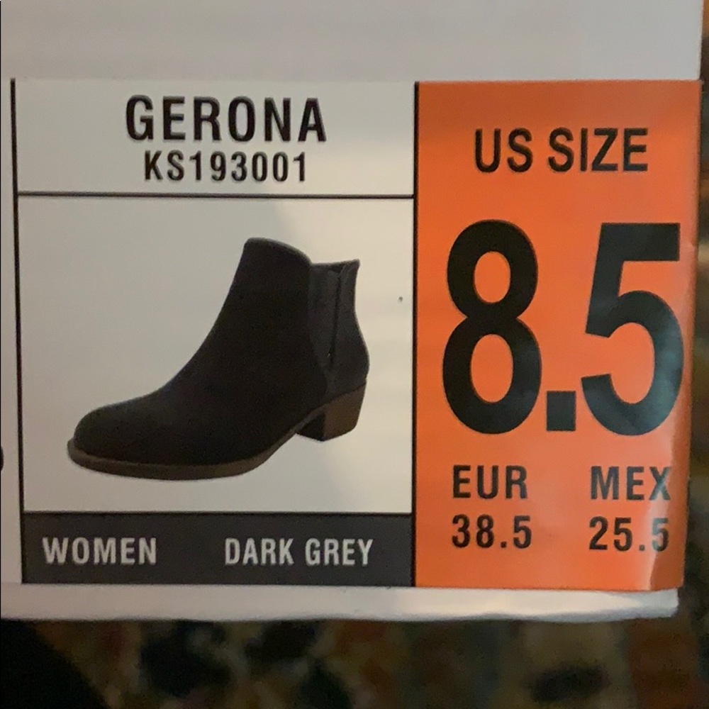 kensie Women's GERONA Ankle Boot, Grey, 8.5 M US - Picture 6 of 7